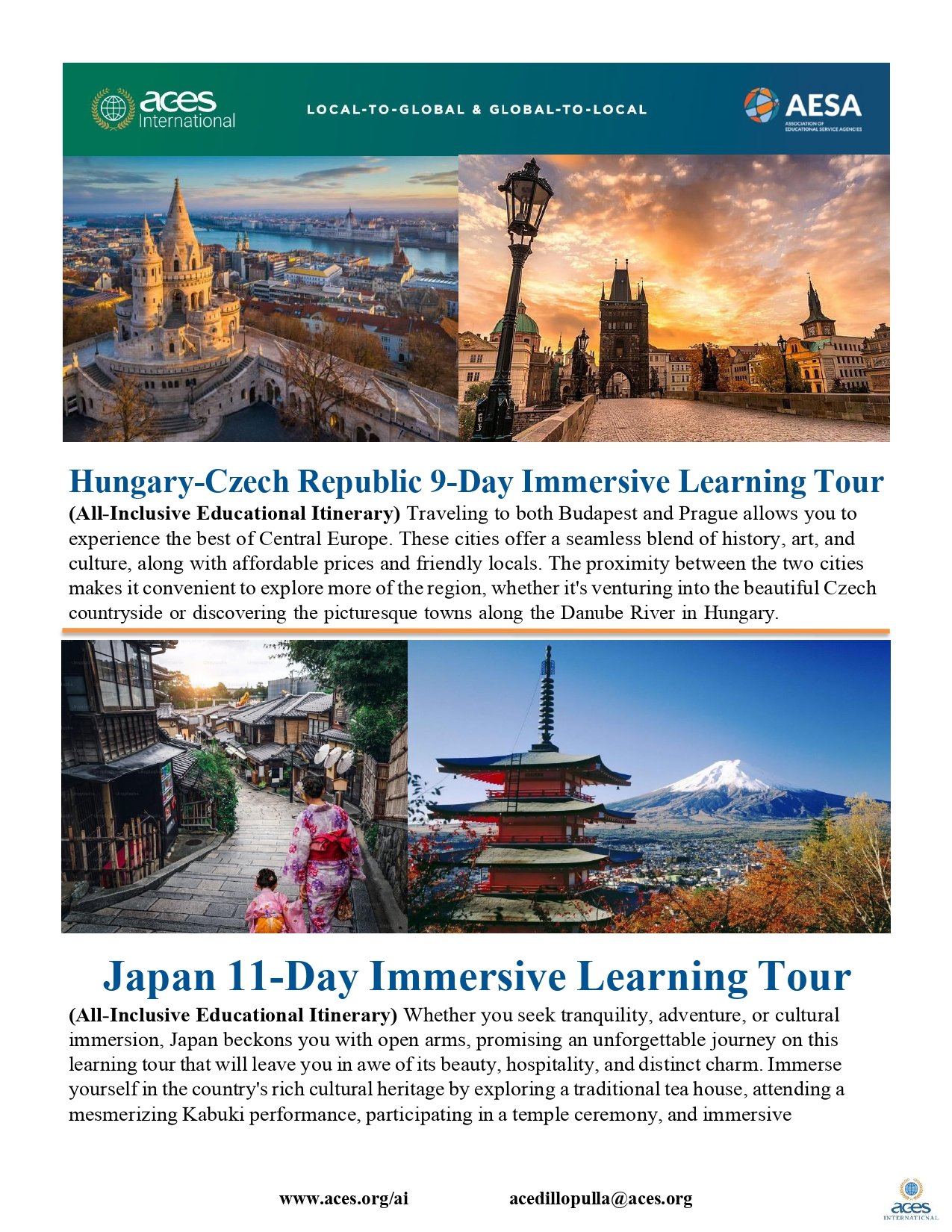 Aces International Menu Of Learning Tours Pg 4